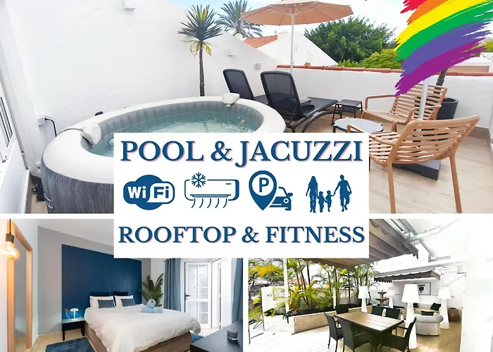 Rooftop Jaccuzi - Pool - Fitness Area - Free Wifi - Air Conditioner - Pool - Modern & Comfortable - Sunnygolf Bungalow